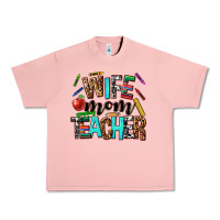 Salmon wife mom teacher Urban Heavy Tee - NancyCooperArtShop