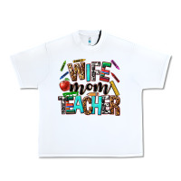 White wife mom teacher Urban Heavy Tee - NancyCooperArtShop