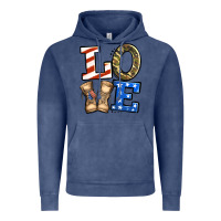 Vintage Denim 4th of July Army Love Vintage Hoodie - Jasminsmagicworld