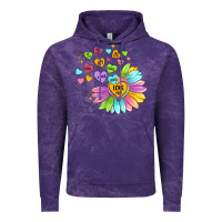 Cloud Purple sunflower love hugs Vintage Hoodie - MaliasSmallBusiness