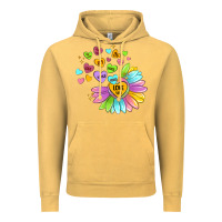 Vintage Mustard sunflower love hugs Vintage Hoodie - MaliasSmallBusiness