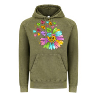 Vintage Olive sunflower love hugs Vintage Hoodie - MaliasSmallBusiness