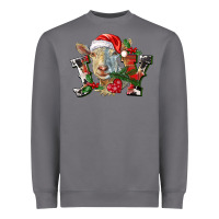 Storm Joy Christmas Goat Heavyweight Sweatshirt - LillyAllenDesigns