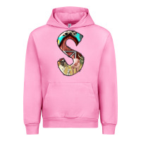 Fuchsia Pink farm life alphabet lowercase letters s Urban Hoodie - BundleAndBundleShop