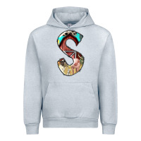 Heather Grey farm life alphabet lowercase letters s Urban Hoodie - BundleAndBundleShop
