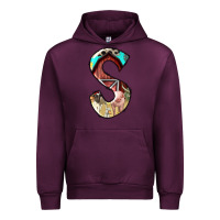 Mauve Wine farm life alphabet lowercase letters s Urban Hoodie - BundleAndBundleShop