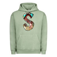 Pigment Oil Green farm life alphabet lowercase letters s Urban Hoodie - BundleAndBundleShop