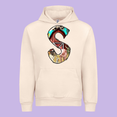 Farm Life Alphabet Lowercase Letters S Urban Hoodie Designed By Bundleandbundleshop