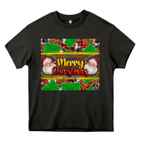 Asphalt merry Christmas with Santa Claus Heavy Core Tee - AdoDesignShop
