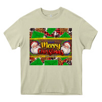 Mossy merry Christmas with Santa Claus Heavy Core Tee - AdoDesignShop