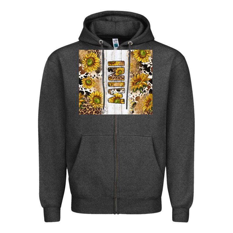 Western Mother's Day Mini With Cowhide And Sunflowers Tumbler Tbs Zipper Hoodie by TumblerDesignByShophia | Teevron