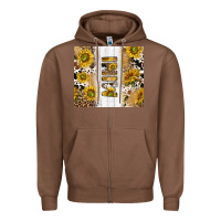 Chestnut western mother's day mini with cowhide and sunflowers tumbler tbs Zipper Hoodie - TumblerDesignByShophia