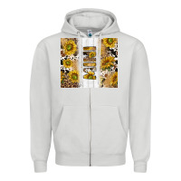 Dove Grey western mother's day mini with cowhide and sunflowers tumbler tbs Zipper Hoodie - TumblerDesignByShophia