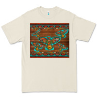 Bone western thunderbird and arrow with aztec leopard Premium Tee - Artiststas