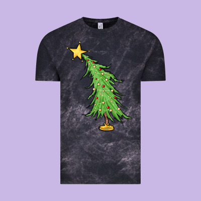 Trendy Christmas Tree Vintage Tee Designed By Maliassmallbusiness