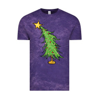 Cloud Purple trendy christmas tree Vintage Tee - MaliasSmallBusiness