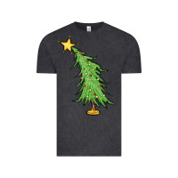 Vintage Black trendy christmas tree Vintage Tee - MaliasSmallBusiness