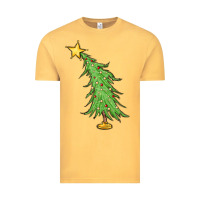 Vintage Mustard trendy christmas tree Vintage Tee - MaliasSmallBusiness