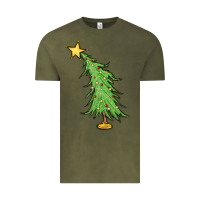 Vintage Olive trendy christmas tree Vintage Tee - MaliasSmallBusiness