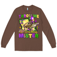 Chestnut throw me something mister louisiana mardi gras Long Sleeve Tee - LillyAllenDesigns