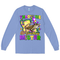 Colony Blue throw me something mister louisiana mardi gras Long Sleeve Tee - LillyAllenDesigns