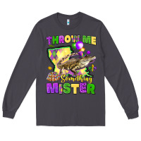 Smoke throw me something mister louisiana mardi gras Long Sleeve Tee - LillyAllenDesigns