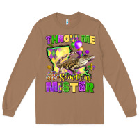 Toasted Coconut throw me something mister louisiana mardi gras Long Sleeve Tee - LillyAllenDesigns