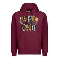 Burgundy wife mom cna Premium Hoodie - CowGirlArtShop