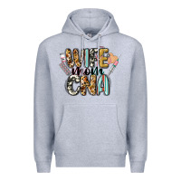 Heather Grey wife mom cna Premium Hoodie - CowGirlArtShop