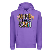 Purple wife mom cna Premium Hoodie - CowGirlArtShop