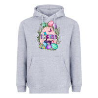 Heather Grey Easter Day Heavyweight Hoodie - CowGirlArtShop