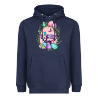 Navy Easter Day Heavyweight Hoodie - CowGirlArtShop