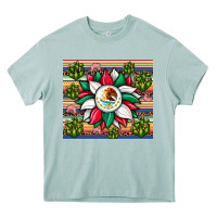 Sunflower Mexican Flag Tumbler Heavy Core Tee | Teevron