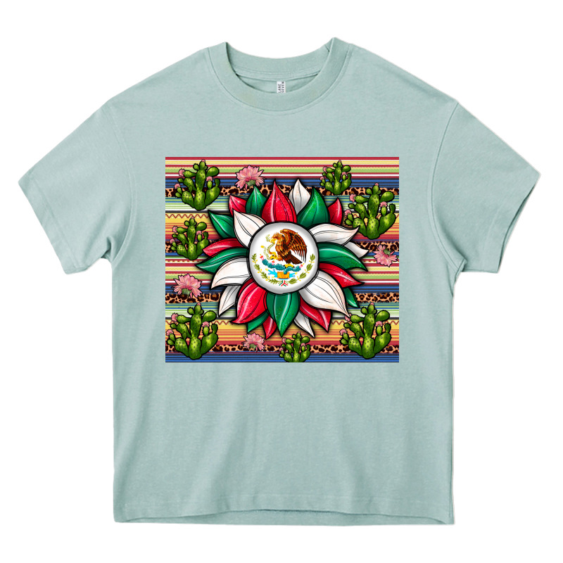Sunflower Mexican Flag Tumbler Heavy Core Tee by JahusDesignShop | Teevron