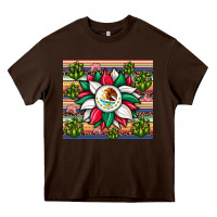 Chocolate Brown sunflower mexican flag tumbler Heavy Core Tee - JahusDesignShop
