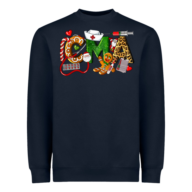 Christmas Cma Certified Medical Assistant Heavyweight Sweatshirt by LillyAllenDesigns | Teevron