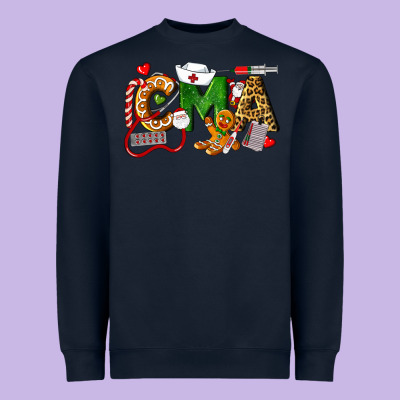 Christmas Cma Certified Medical Assistant Heavyweight Sweatshirt Designed By Lillyallendesigns