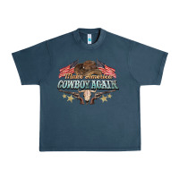 Midnight Navy make america cowboy again Urban Heavy Tee - NancyCooperArtShop