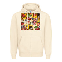 Sandshell summer ice cream with fruits Zipper Hoodie - TumblerDesignByShophia
