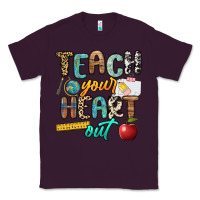 Plum teach your heart out Classic Tee - NancyCooperArtShop