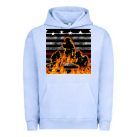 Pigment Grape Ice american firefighters seamless pattern Urban Hoodie - BundleAndBundleShop