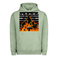 American Firefighters Seamless Pattern Urban Hoodie | Teevron