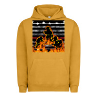 Pigment Peanut Butter american firefighters seamless pattern Urban Hoodie - BundleAndBundleShop
