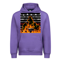 Tulip american firefighters seamless pattern Urban Hoodie - BundleAndBundleShop