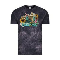 Cloud Black created with a purpose Vintage Tee - NancyCooperArtShop