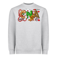 Heather Grey Christmas CNA Certified Nursing Assistant Heavyweight Sweatshirt - LillyAllenDesigns