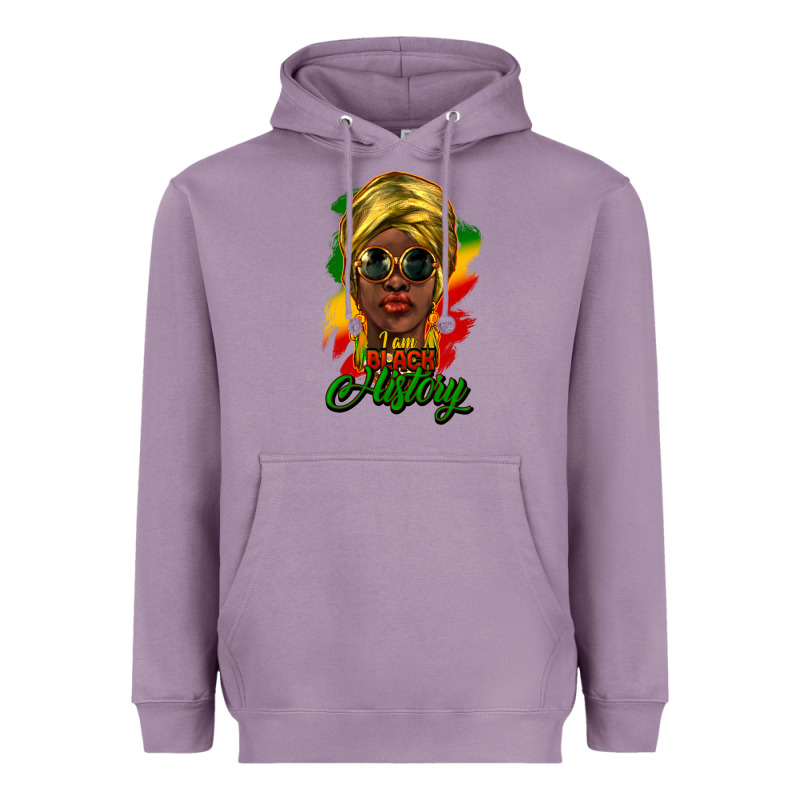 I Am Black History Heavyweight Hoodie by HowdyJamesFarm | Teevron