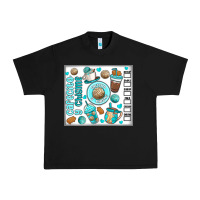 Black cafecito y chisme Urban Heavy Tee - MaliasSmallBusiness