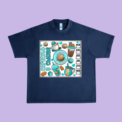 Cafecito Y Chisme Urban Heavy Tee Designed By Maliassmallbusiness