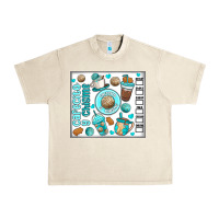 Sandshell cafecito y chisme Urban Heavy Tee - MaliasSmallBusiness